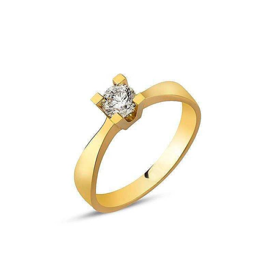 Ringe Nuran | Diamantring Aus 14 Karat Gold Mit 0,25 Diamanten