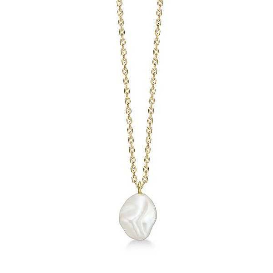 Halsketten Mads Z | Mads Z - Selena Halskette Mit Perle In 8Kt. Gold