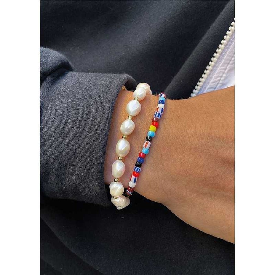 Armb Nder SAMIE | Samie - Armband Mit Farbigen Glasperlen