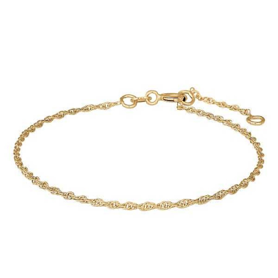 Armb Nder Siersbøl | Siersb L - Cordel-Armband Aus 8Kt. Gold