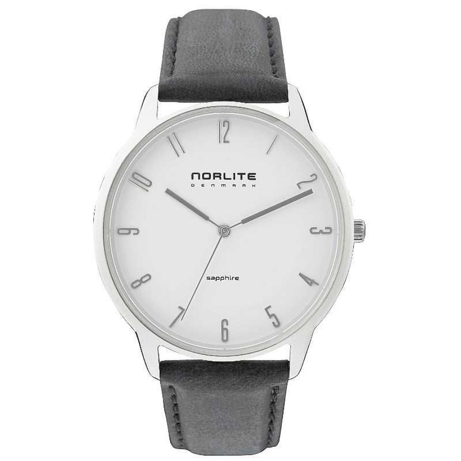 Ohrringe Norlite | Norlite - Herrenuhr Aus Edelstahl Mit Wei Em Zifferblatt In 40 Mm