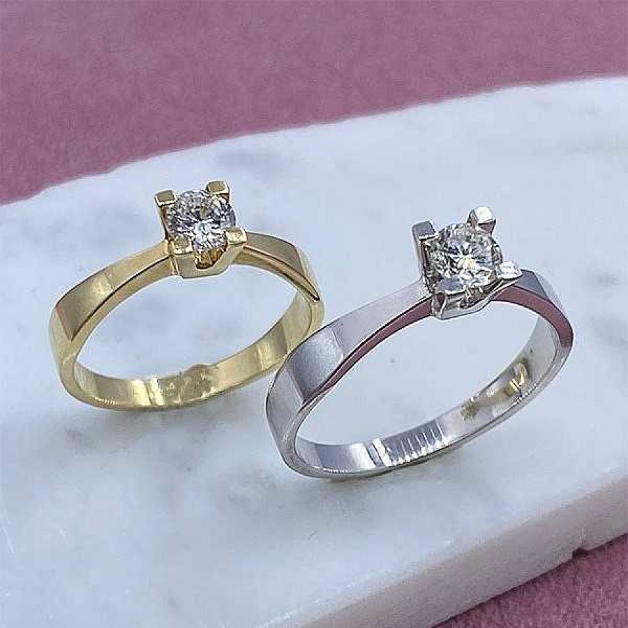 Ringe Nuran | Diamantring Aus 14 Karat Gold Mit 0,25 Diamanten