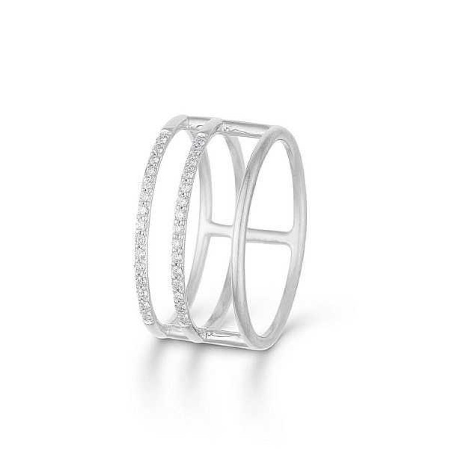 Ringe Mads Z | Mads Z - 3In1 Ring Aus Silber Mit Diamanten**