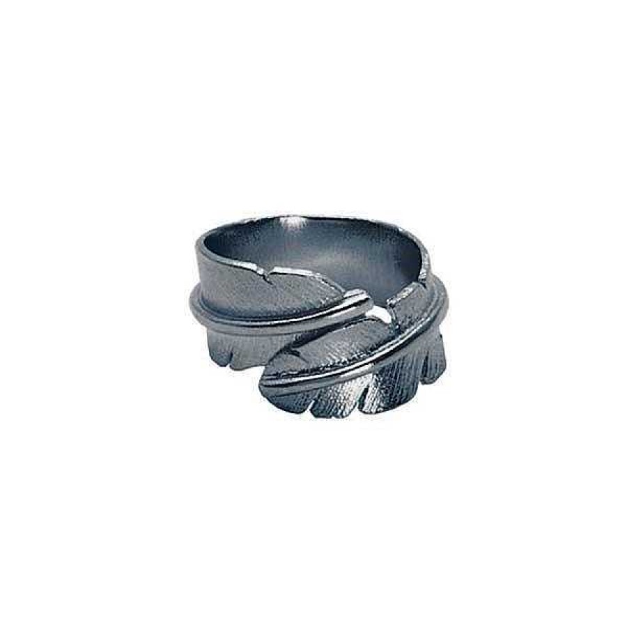 Ringe Heiring | Heiring - Federring Aus Oxidiertem Silber - Medium