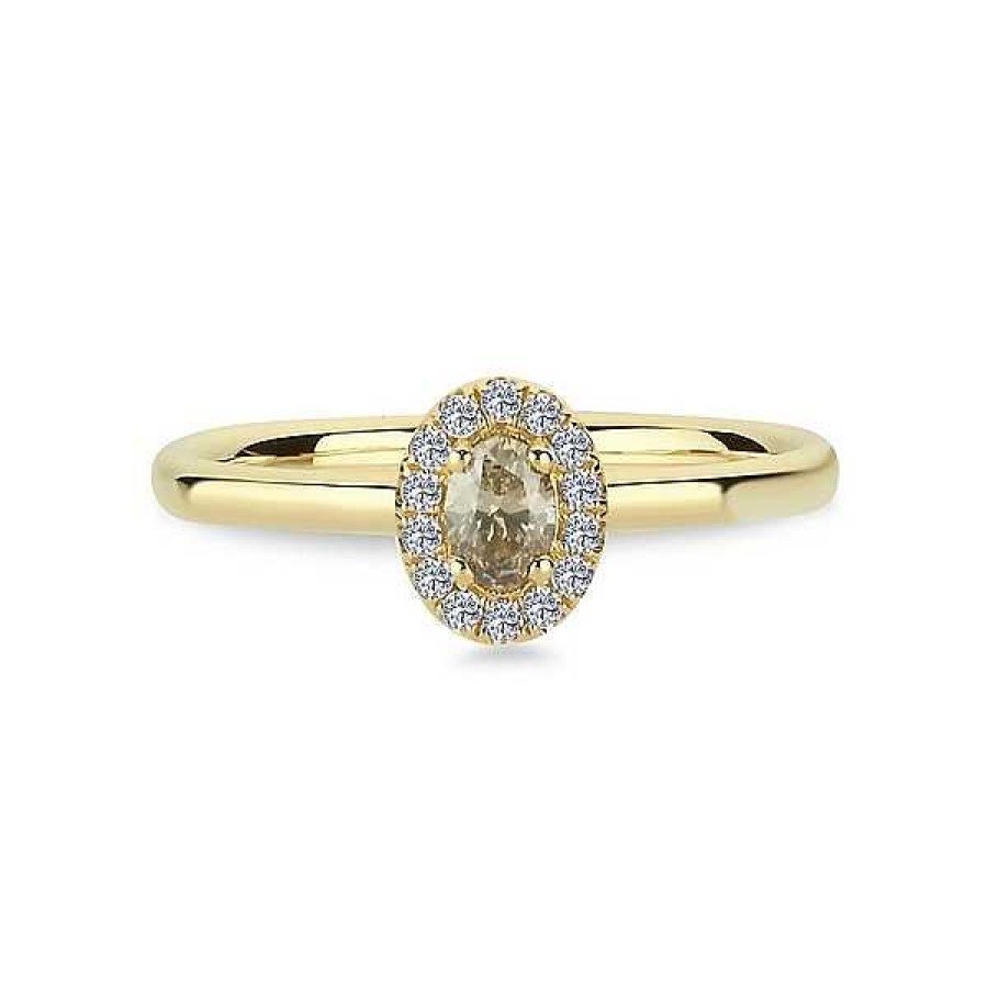 Ringe Nuran | Nuran - Champagnerring Aus 14 Kt Gold Mit Insgesamt 0,24Ct.