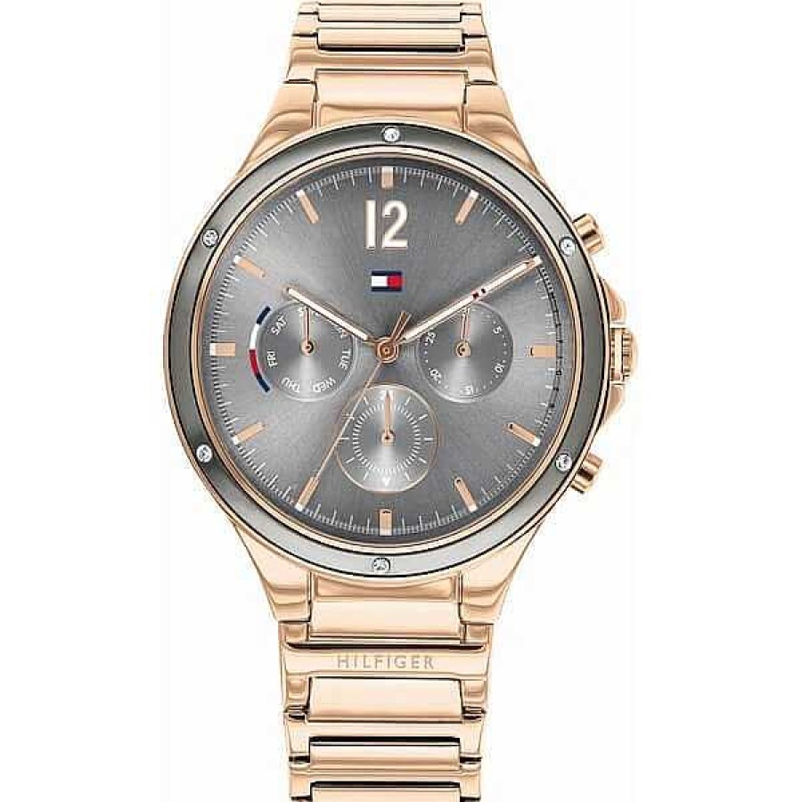 Uhren Tommy Hilfiger | Tommy Hilfiger - Damenuhr Rosa Uhr Mit Grauem Zifferblatt