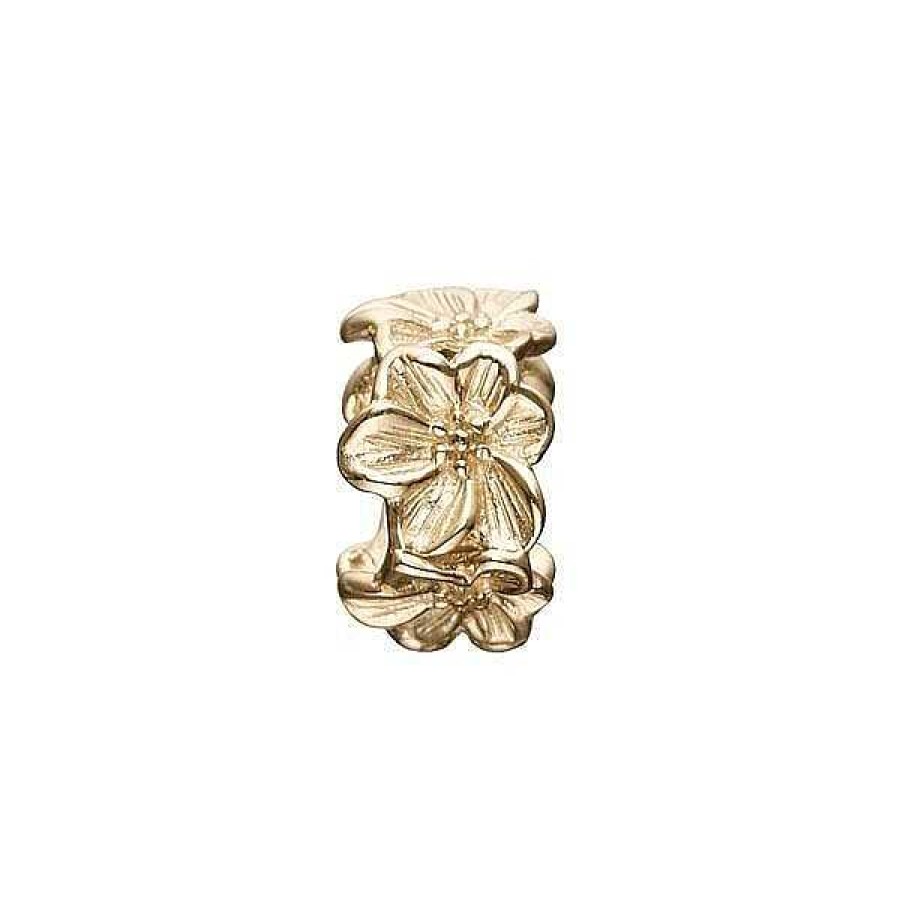 Charms F R Armb Nder STORY by Kranz & Ziegler | Story Vergoldeter Anh Nger - Ring Mit Blumen