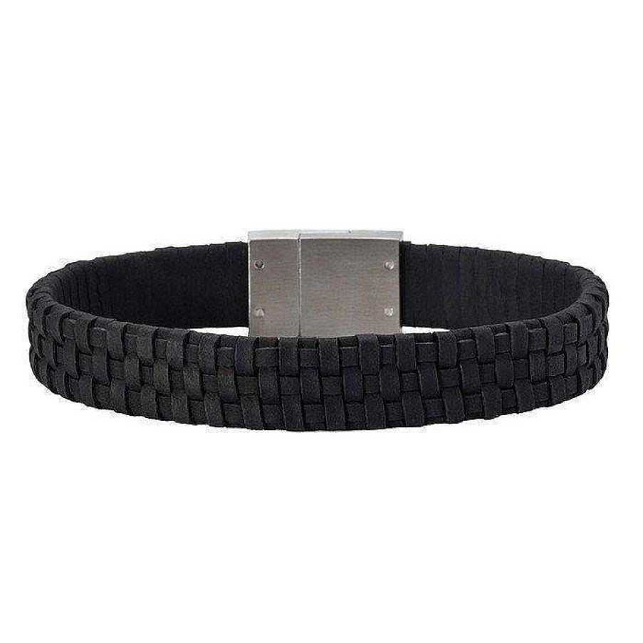 Armb Nder Nordahl Andersen | Son Of Noa - Herrenarmband Aus Schwarzem Geflochtenem Leder