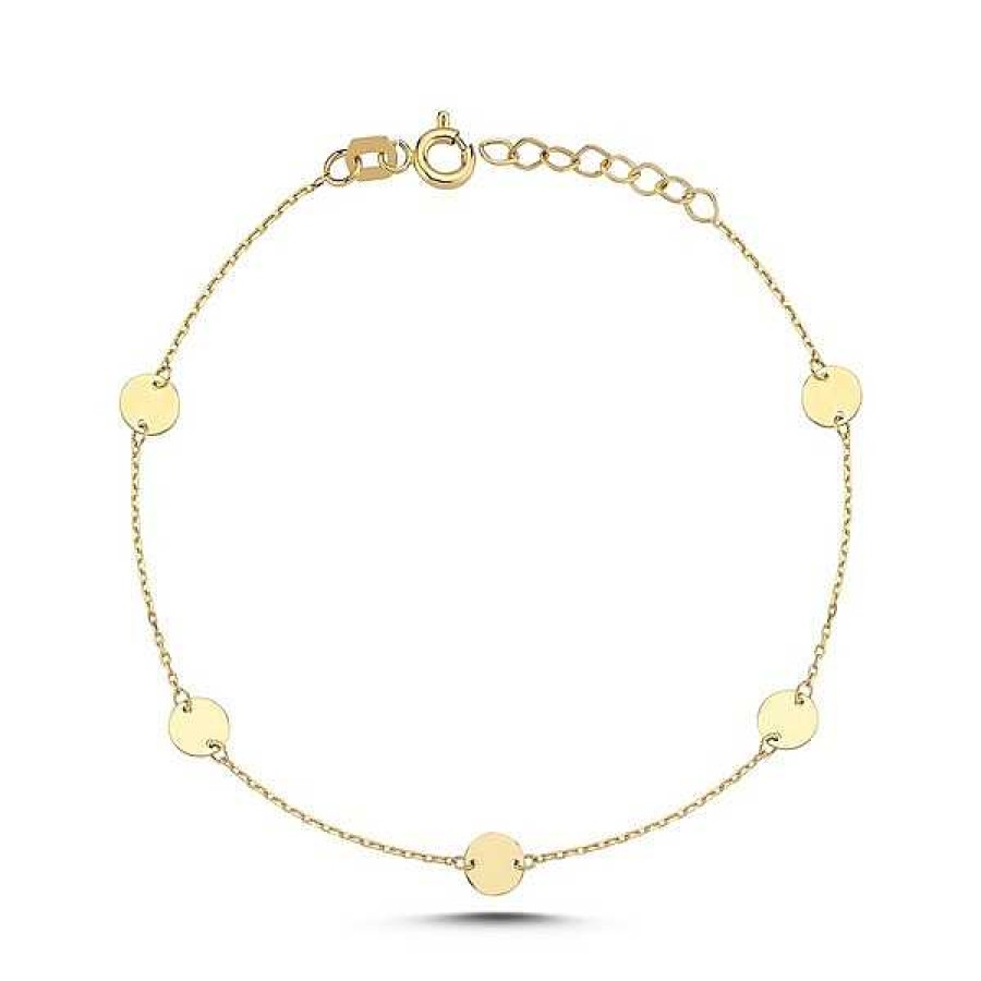 Armb Nder Melfia | Melfia Coin Armband Mit 5 M Nzen In 14Kt. Gold