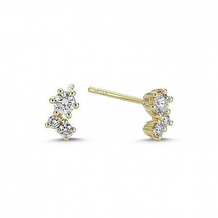 Ohrringe Nuran | Twinkle - Ohrringe Aus 14Kt. Gold Mit 0,26Ct. Diamanten