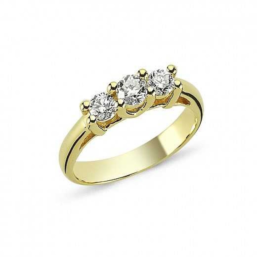 Ringe Nuran | 14 Kt. Tria Goldring Mit Diamanten Von 0,16-0,64 Ct.