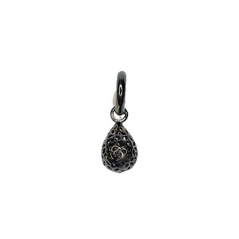 Charms F R Armb Nder STORY by Kranz & Ziegler | Story Charm Mit Tropfen In Schwarz Silber**