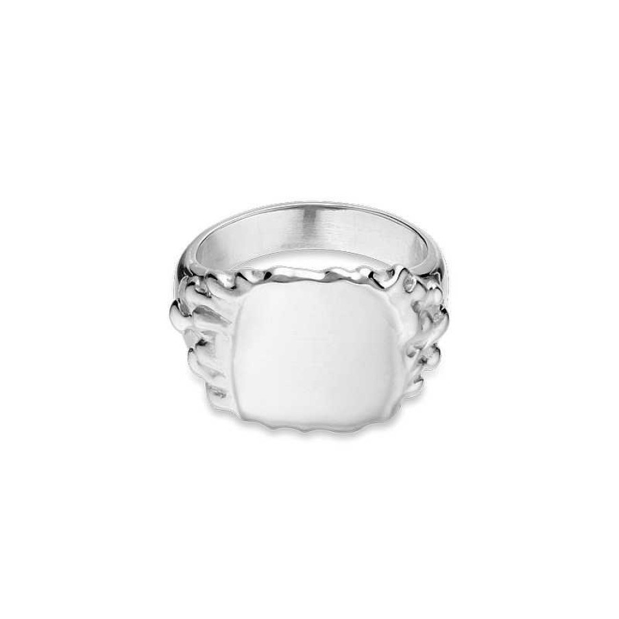 Ringe Jane Kønig | Jane K Nig - Drippy Signet Ring In Silber