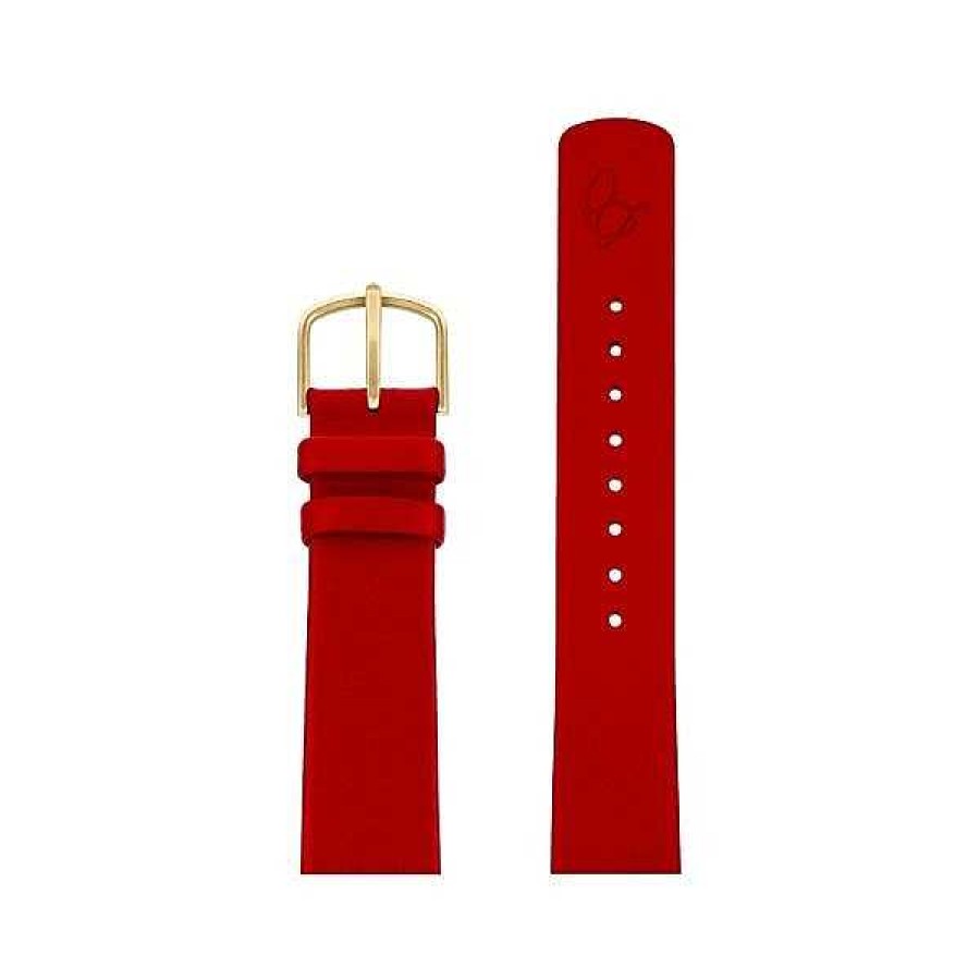 Uhren Arne Jacobsen | Arne Jacobsen Uhrenarmband - Rotes Lederarmband