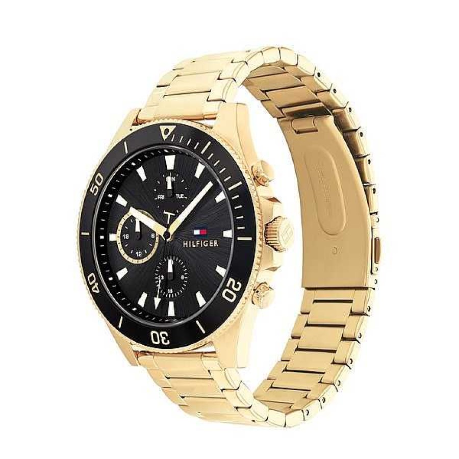 Uhren Tommy Hilfiger | Tommy Hilfiger Herrenuhr - Larson In Stahl Und Gold Double