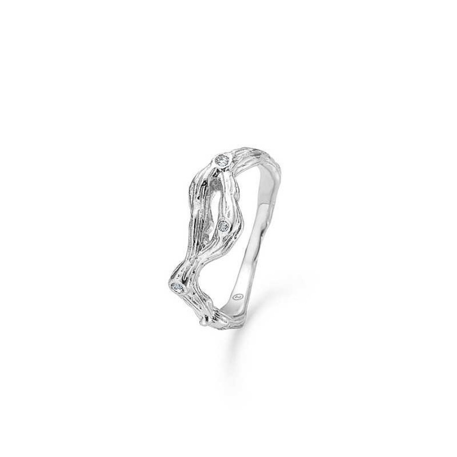 Ringe Studio Z | Studio Z - Verschlungener Ring In Silber M Zirkonia