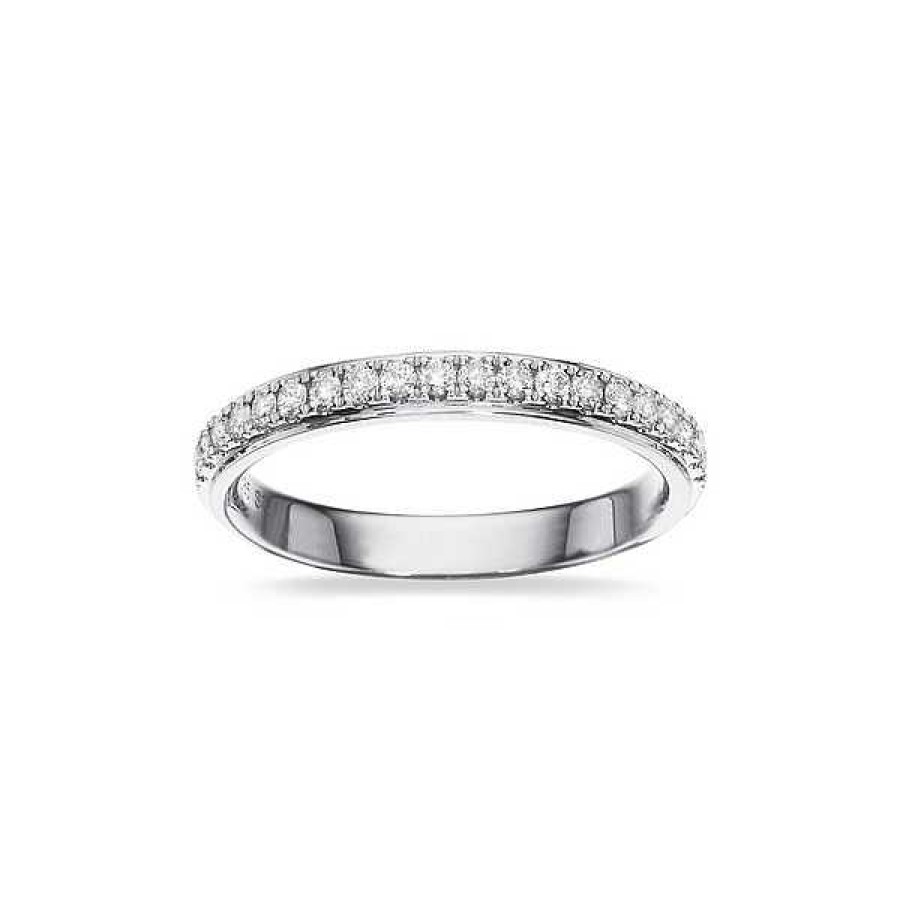 Ringe Scrouples | Dazzling Ring Aus 14 Kt Wei Gold Mit Insgesamt 0,27 Ct. H-W/Si