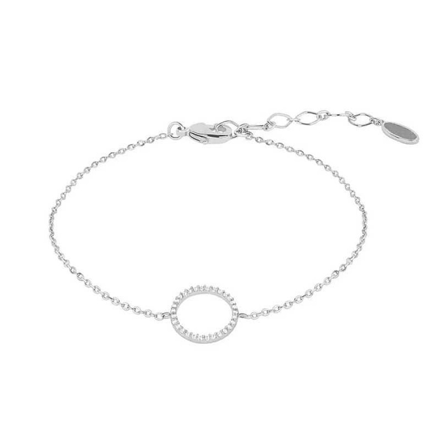 Armb Nder ByBirch | Bybirch - Armband I Silber W. Kreisf Rmiger Anh Nger