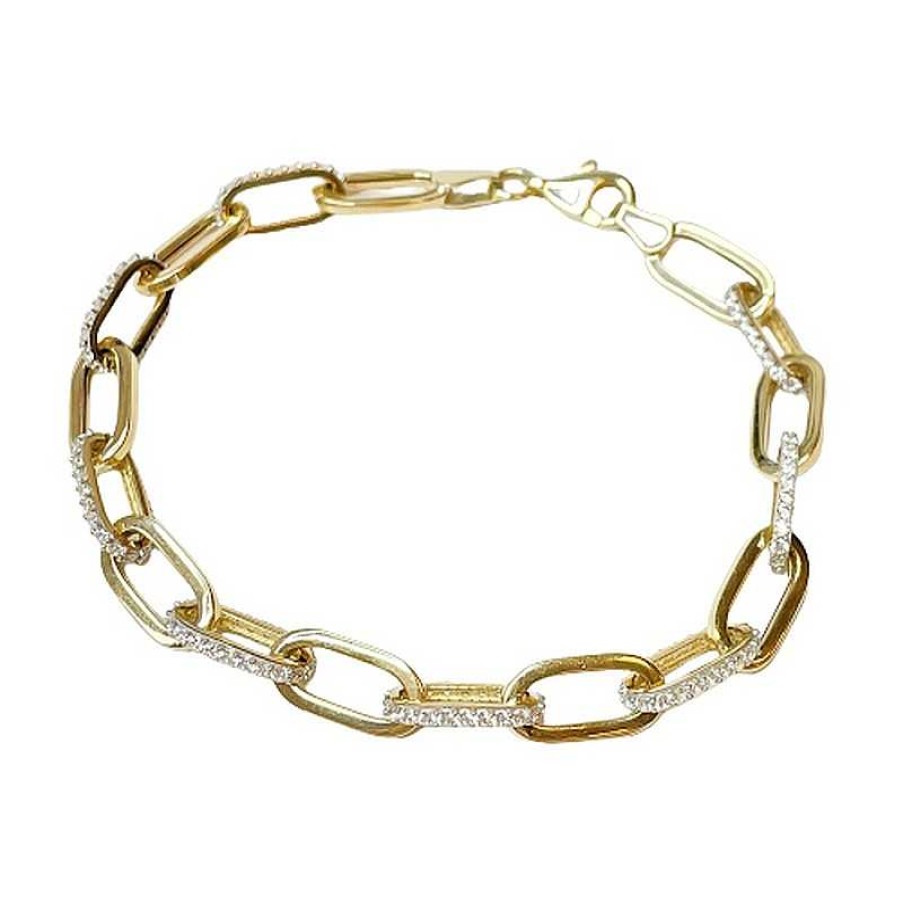 Armb Nder Mads Z | Mads Z - Armband In 8Kt. Gold M. Zirkonia