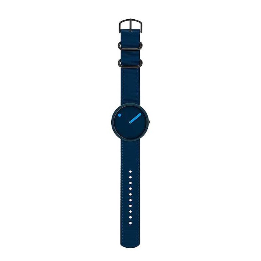 Uhren Picto | Picto - Navy Blue Zifferblatt Und Navy Blue Armband - 40 Mm