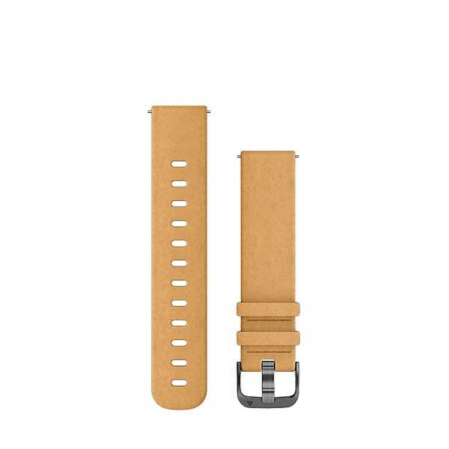 Uhren GARMIN | Garmin Uhrenarmb Nder - Schnellverschluss 20Mm. Tan Wildleder