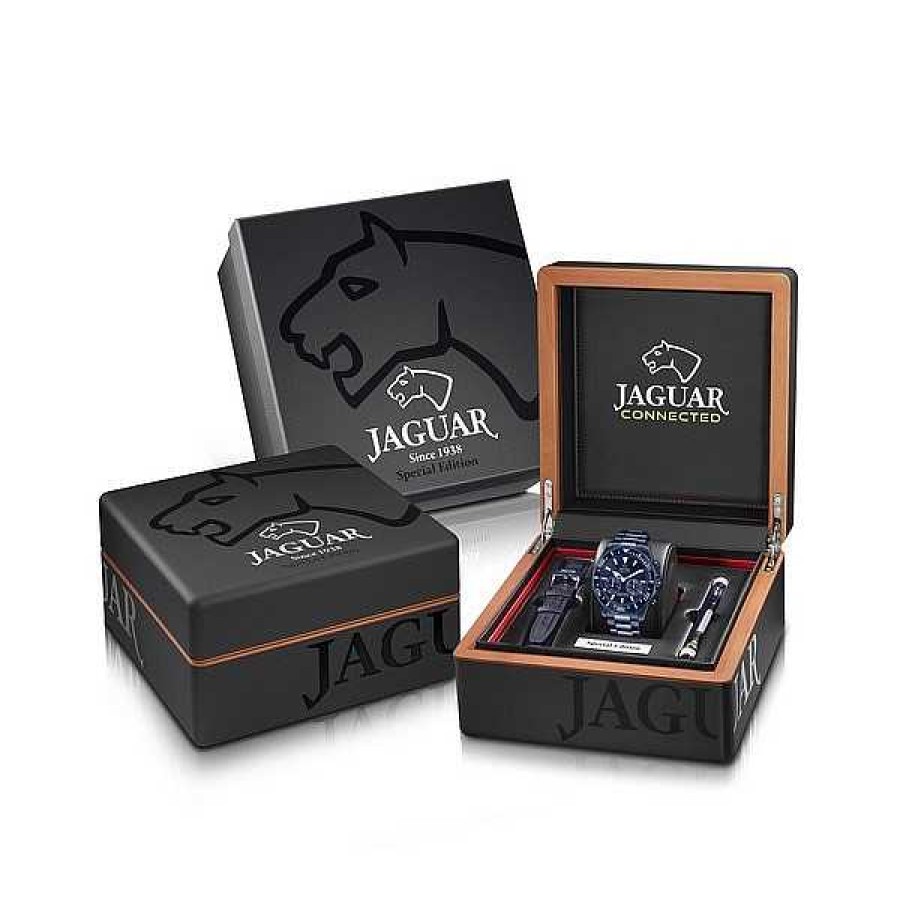 Uhren Jaguar | Jaguar - Herrenuhr Special Edition Connected Aus Blauem Stahl Mit Blauem Zifferblatt