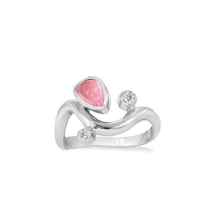 Ringe Rabinovich | Rabinovich - Pink Willow Ring Silber Mit Topas Und Zirkonia