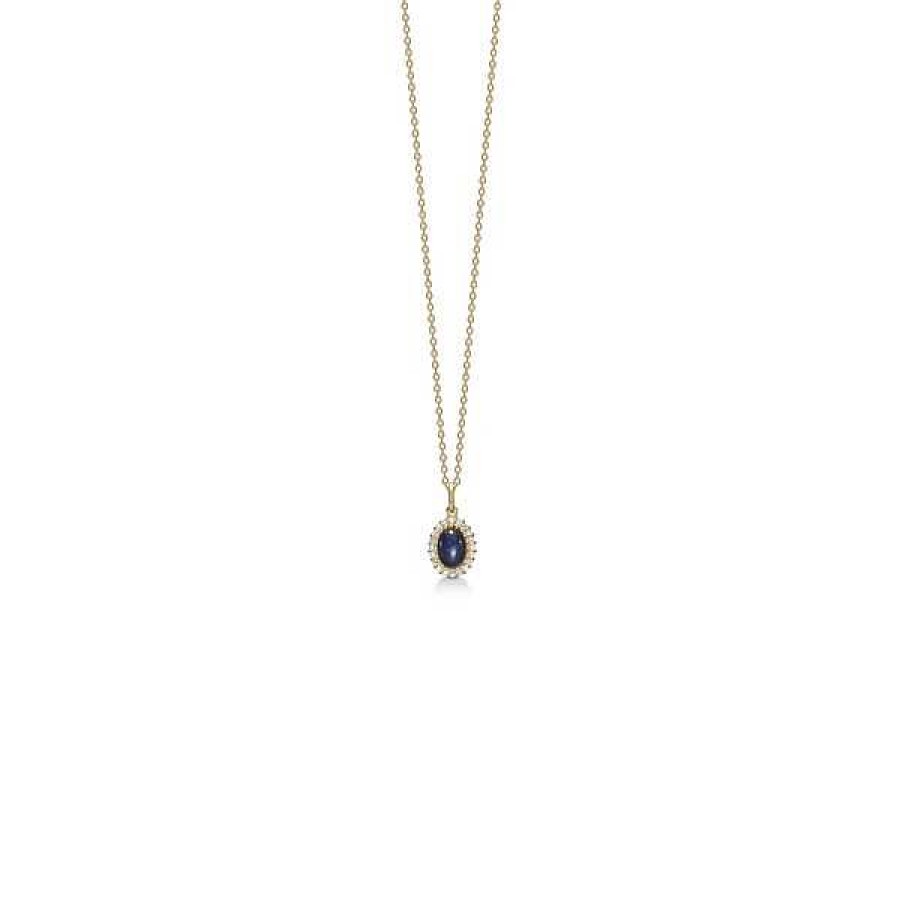 Halsketten Mads Z | Mads Z - Royal Sapphire Anh Nger Aus 14 Karat Gold Mit Saphir Und Brillanten Von 0,12Ct.