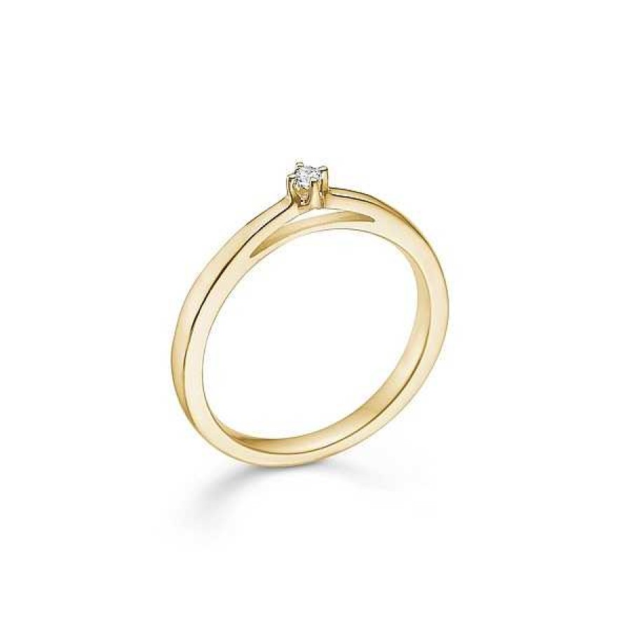 Ringe Mads Z | Krown Ring I 14 Kt. Gold Mit Diamanten Von 0,04 Ct - 0,50 Ct.