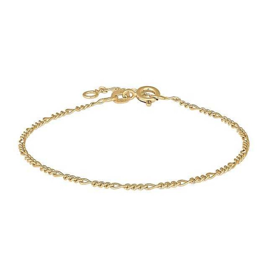 Armb Nder Siersbøl | Siersb L - Figaro-Armband Aus 8Kt. Gold