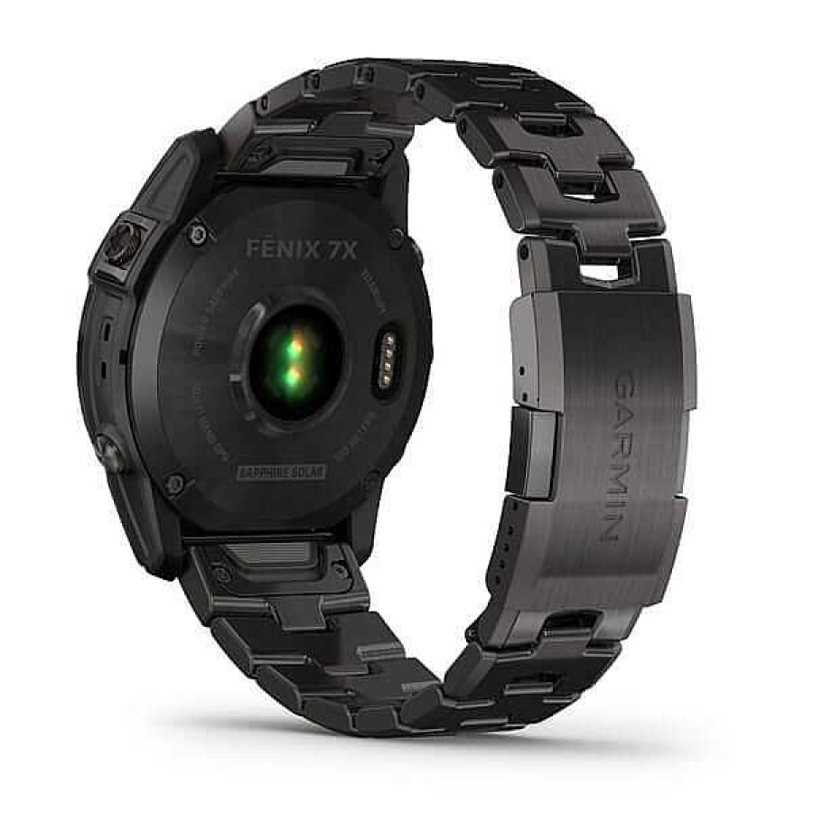 Uhren GARMIN | Garmin - Fenix 7X Sapphire Solar Mit Dlc-Titan Und Titanband