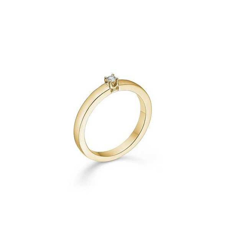 Ringe Mads Z | Crown Allianz Ring I 14 Kt. Gold Mit Brillanten Von 0,04 Ct - 0,09 Ct