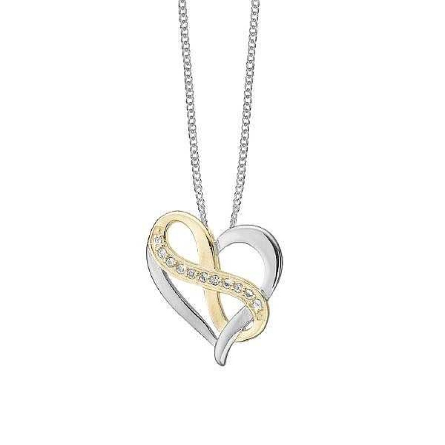 Anh Nger Christina Jewelry & Watches | Christina Collect - Heart With Eternity Halskette Bi-Color