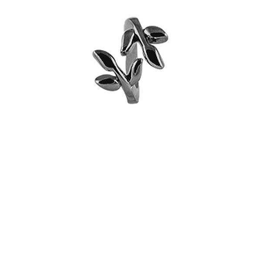 Charms F R Armb Nder Christina Jewelry & Watches | Christina Collect Schwarz Rhodinierte Charms - Laurel Leaf