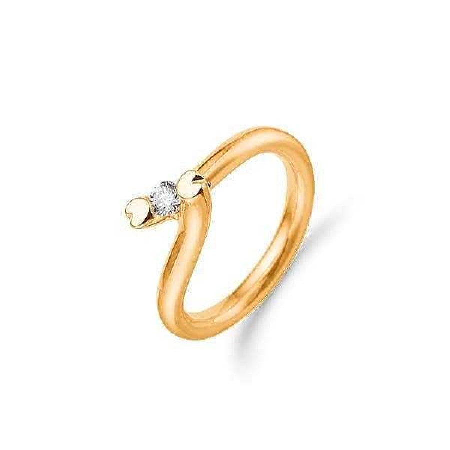 Ringe Aagaard | True Love - Ring Aus 14 Karat Gold Mit 1 Brillant - Erh Ltlich In Drei Gr En