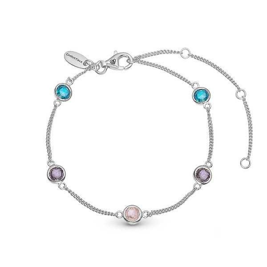 Armb Nder Christina Jewelry & Watches | Christina Collect - Bunter Champagner Armband I Silber