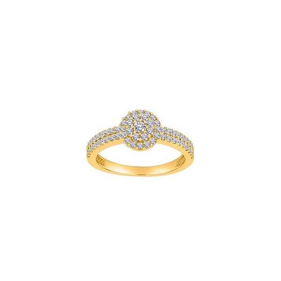 Ringe Siersbøl | Siersb L - 8Ct. Goldring Mit Zirkonia