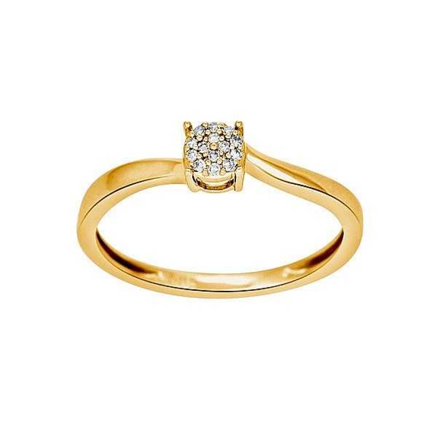 Ringe Siersbøl | 14 Karat Gold Mit Diamanten Im Brillantschliff Von Insgesamt 0,3Ct