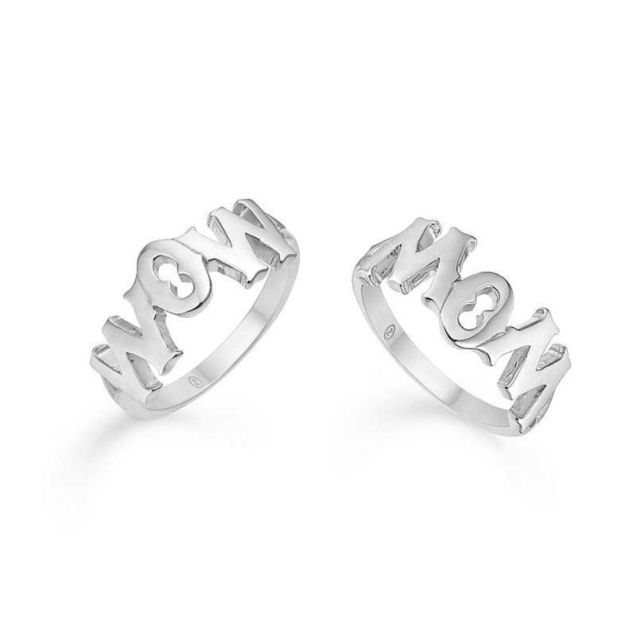 Ringe Mads Z | Mads Z - Mom / Wow Ring In Silber