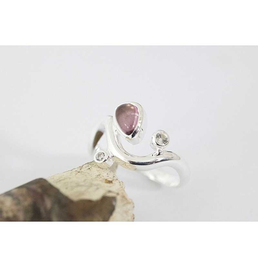 Ringe Rabinovich | Rabinovich - Pink Willow Ring Silber Mit Topas Und Zirkonia