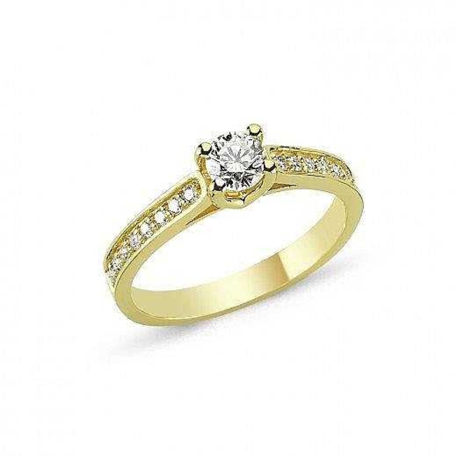 Ringe Nuran | 14 Kt. Bella Goldring Mit Diamanten Von 0,15-0,63 Ct.