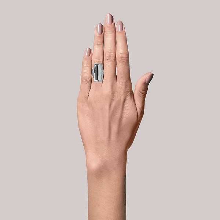 Ringe Jane Kønig | Jane K Nig - Impression Armour Ring In Silber**