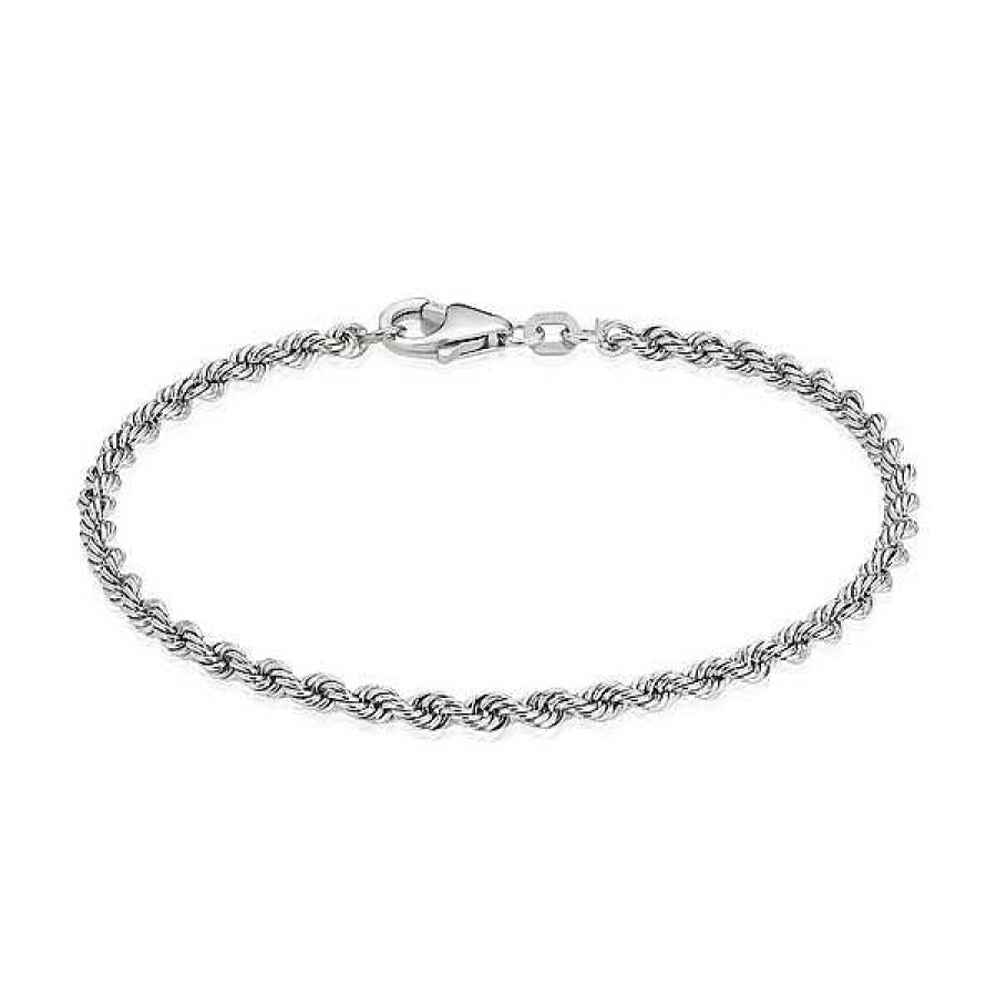 Armb Nder BNH | Cordel Silber Armband - Verschiedene L Ngen Und Breiten