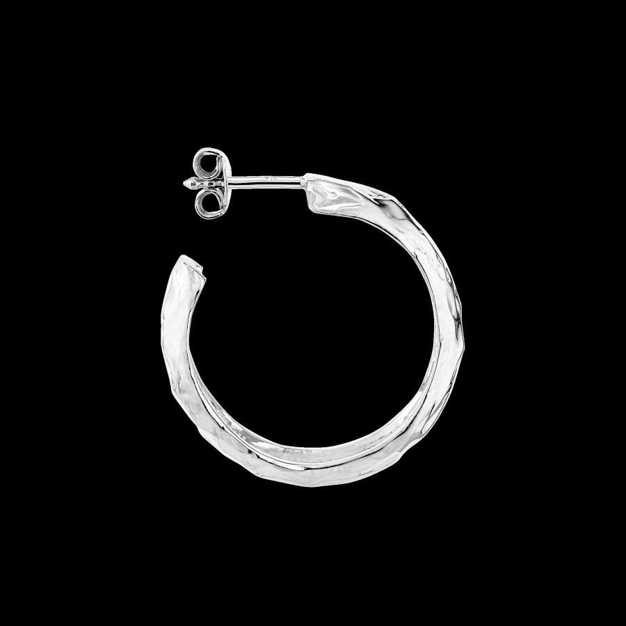 Ohrringe Jane Kønig | Jane K Nig - Big Bruised Heart Hoop In Silber