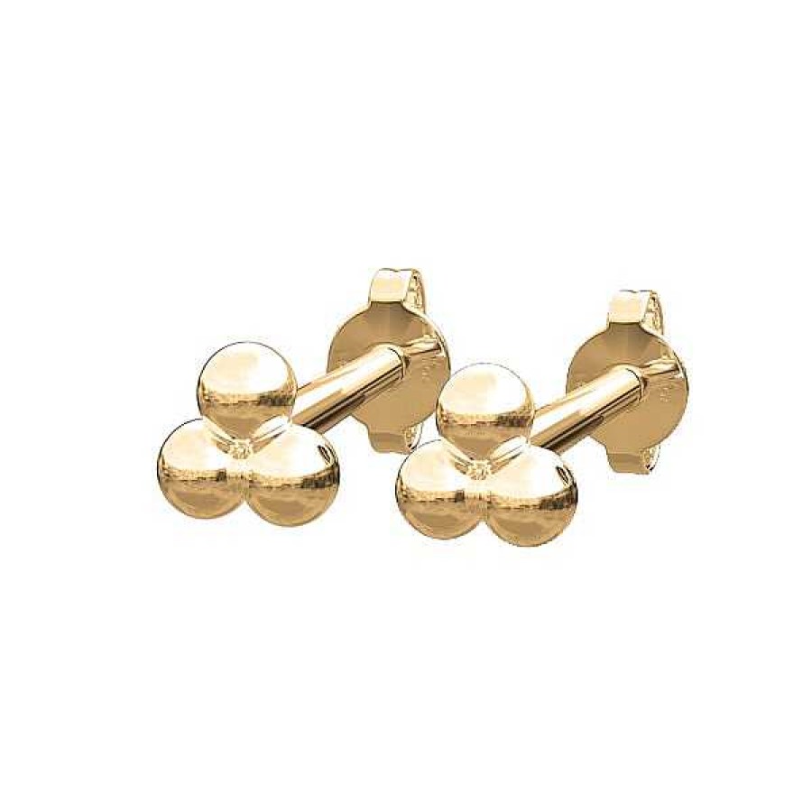 Ohrringe Nordahl Andersen | Piercingschmuck - Pierce52, Ohrring Aus 14Kt. Gold Mit 3 Kugeln