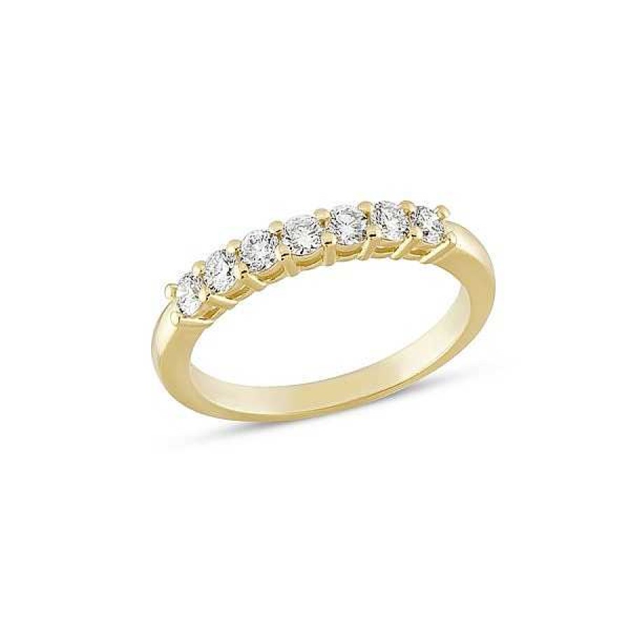 Ringe Nuran | Emma - Diamantring Aus 14 Karat Gold Von Nuran. 7 X 0,07 Karat.