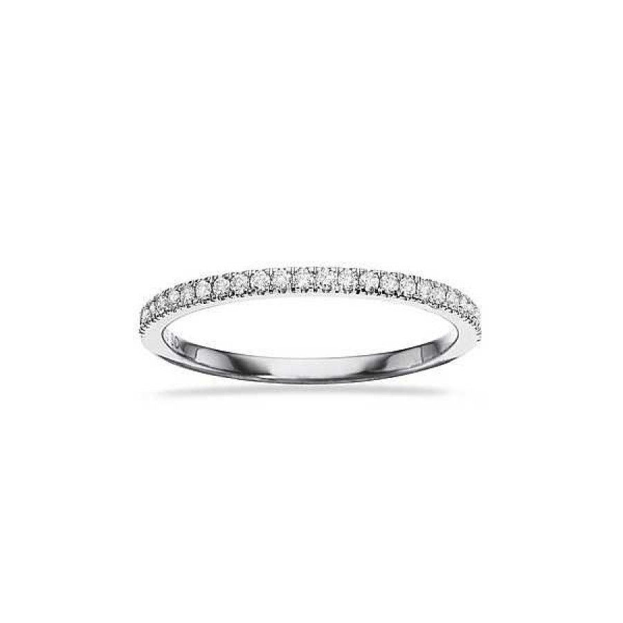 Ringe Scrouples | Dazzling - Ring Aus 14 Karat Wei Gold Mit Insgesamt 0,16 Karat W/Si