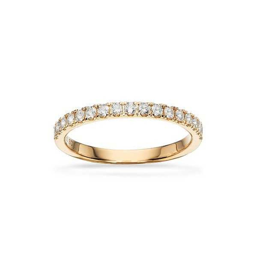 Ringe Scrouples | Dazzling - Ring Aus 14 Karat Gold Mit Insgesamt 0,32 Kt W/Si