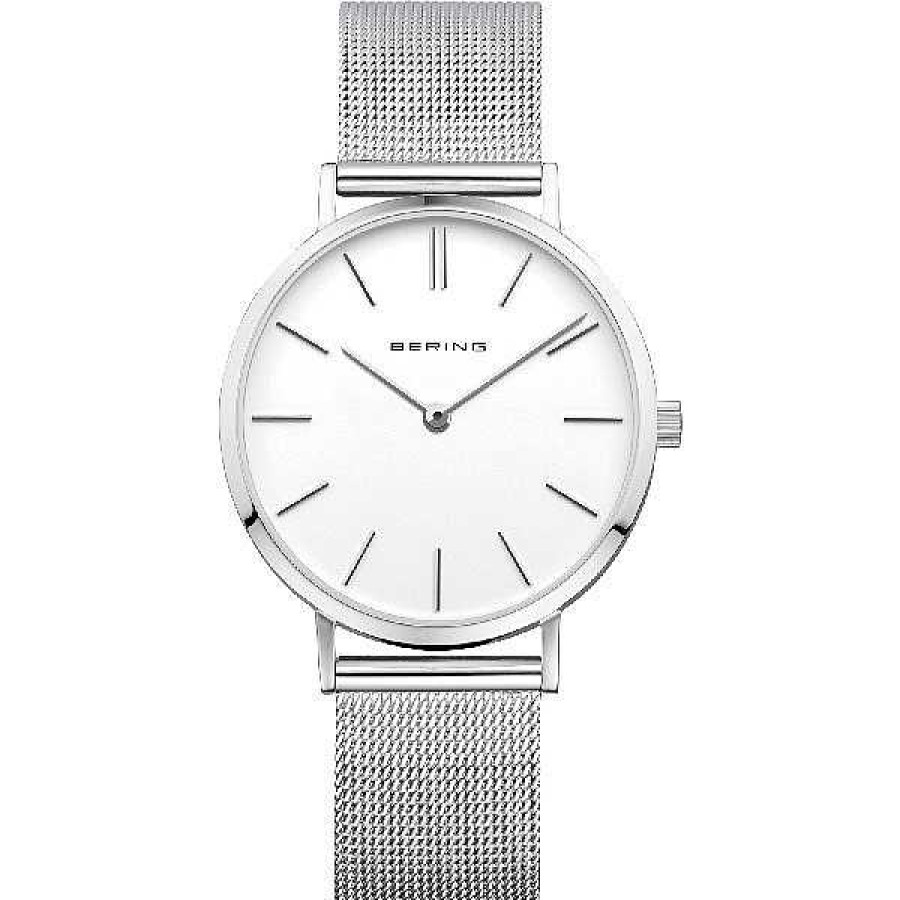 Uhren BERING | Bering Klassische Damenuhr In Poliertem Silber 34 Mm