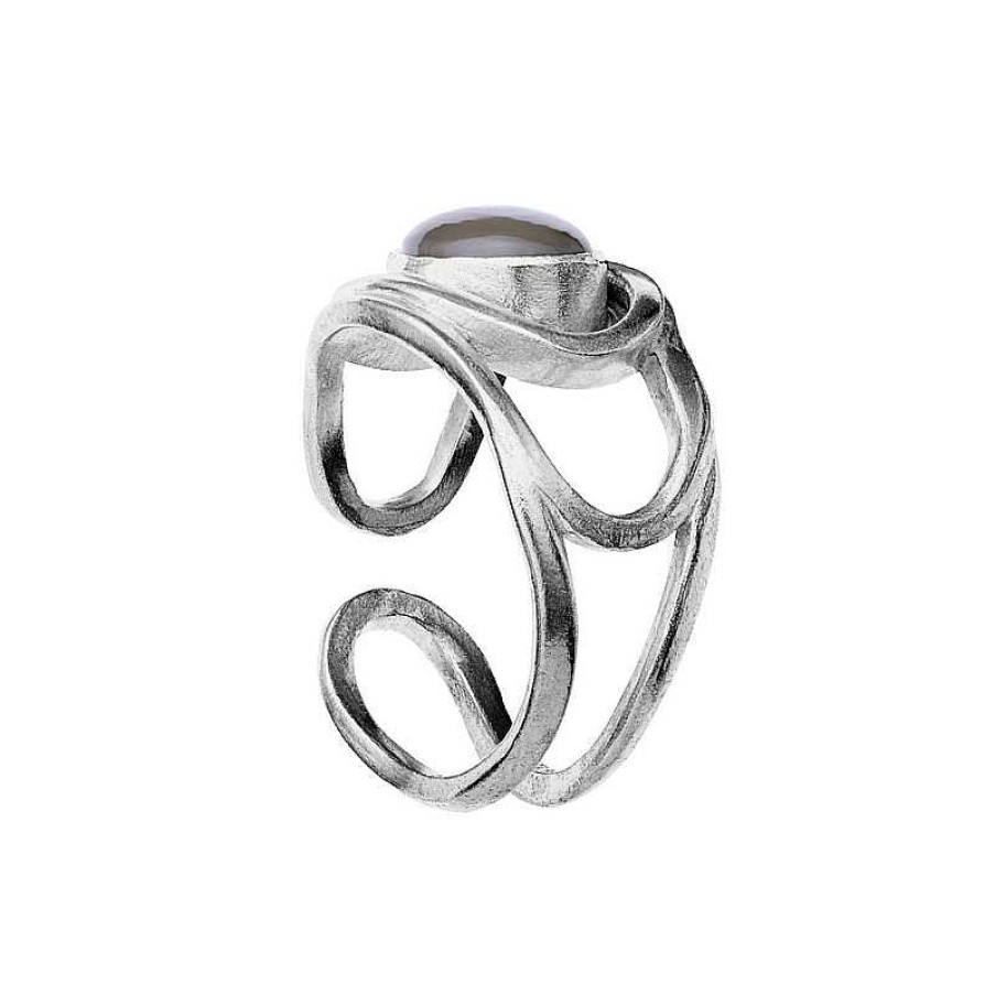 Ringe Maanesten | Maanesten - Naomi Ring In Silber Mit Mondstein**